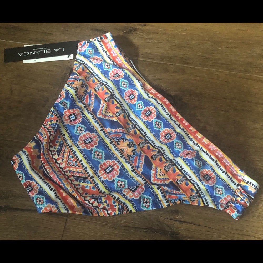 LA BLANCA-NWT Multicolored Design Bikini Bottoms - Picture 4 of 11